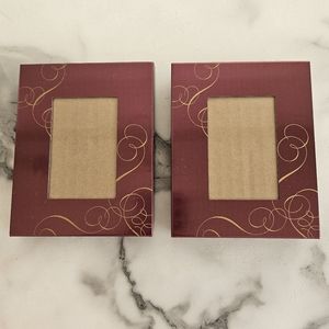 3 for $30 2 Small Red and Gold picture frames